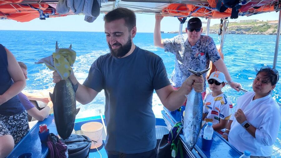 Rhodes: Fishing Trip, Snorkelling, BBQ, & Professional Guide - The boat, facilities, and comfort level