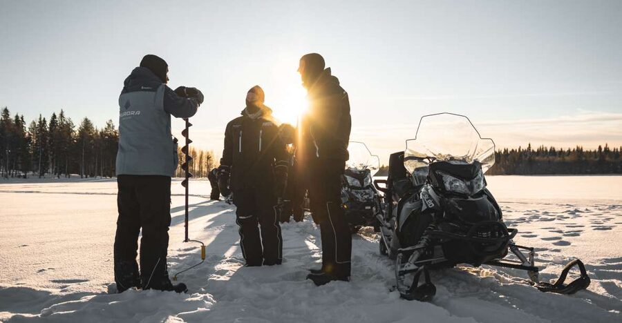 Rovaniemi: Electric Snowmobile Safari Tour with Ice Fishing - Key points to know before you book