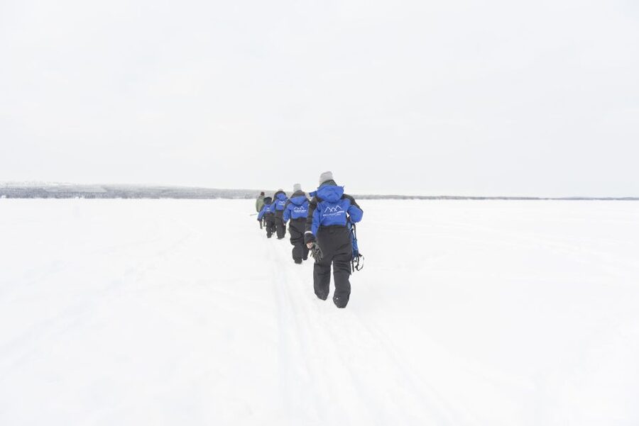Rovaniemi: Ice Fishing Experience - The fire-lit teepee is more than a snack stop
