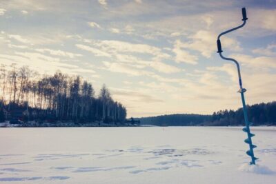 Rovaniemi: Ice Fishing from Private Lakefront Property & BBQ
