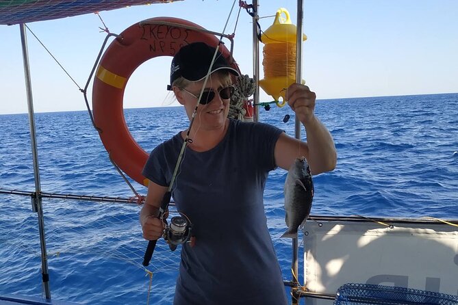 Skevos Fishing Trip Rhodes - Swimming, snorkeling, and a sea-level lunch break