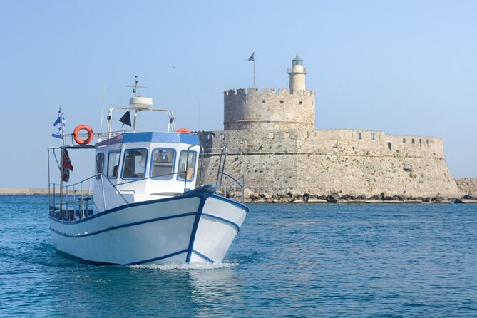Skevos Fishing Trip Rhodes - Skevos and Captain Mike set the tone