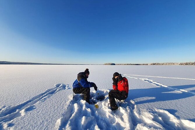 Snowmobile and Ice Fishing Experience - Getting dressed for the Arctic