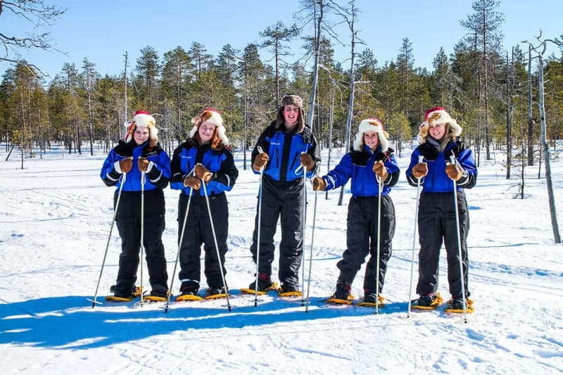 Snowshoe Trip for Ice Fishing in Saariselka - Learning how ice fishing works