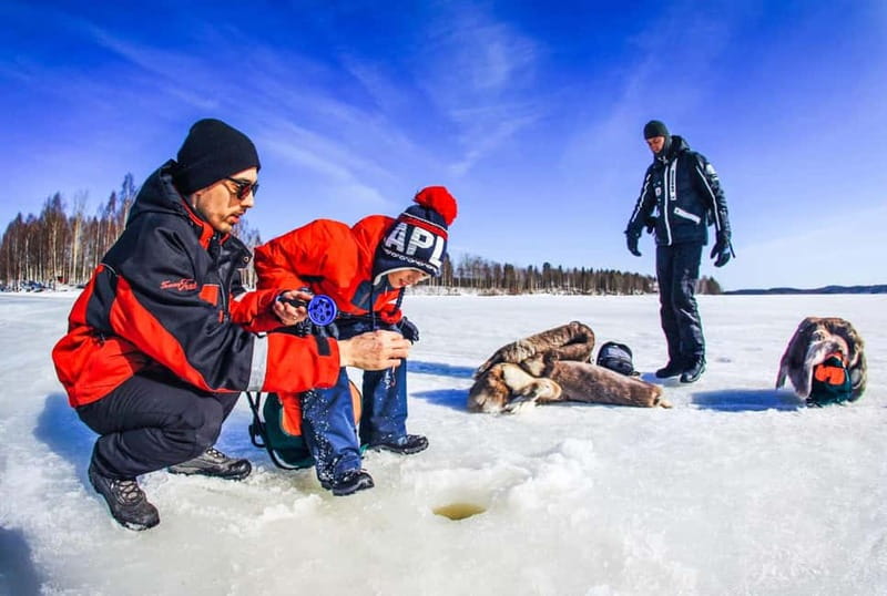 Snowshoe Trip for Ice Fishing in Saariselka - Christina’s flexible guiding style