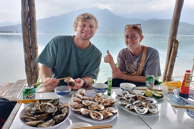 Vietnam/Lang Co Oyster Tour by Fishing & Tasting Oyster Flavors - Lang Co Beach and the turn toward Lap An Lagoon