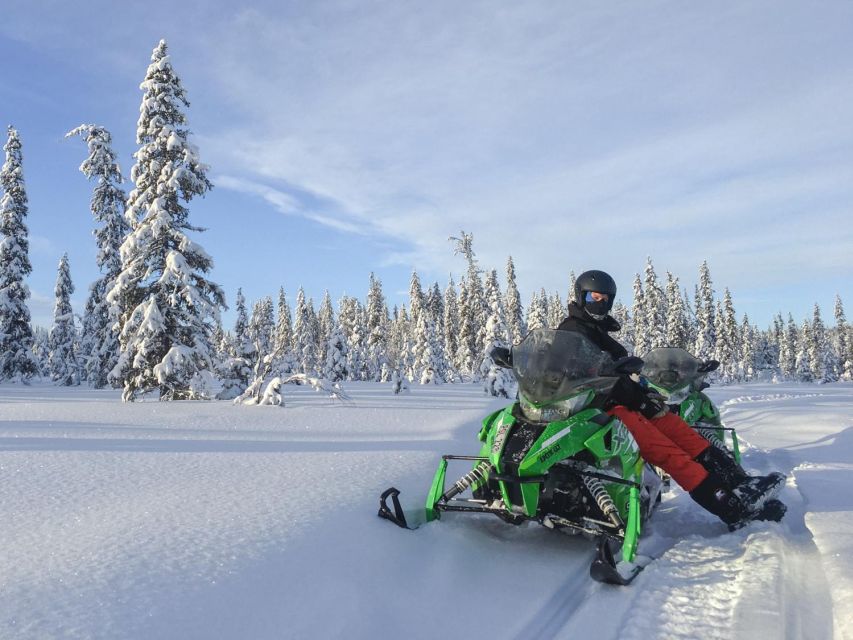 Wilderness Tour with Snowmobile & Ice Fishing - From Kiruna town to Kalixforsbron