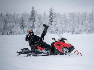 Wilderness Tour with Snowmobile & Ice Fishing