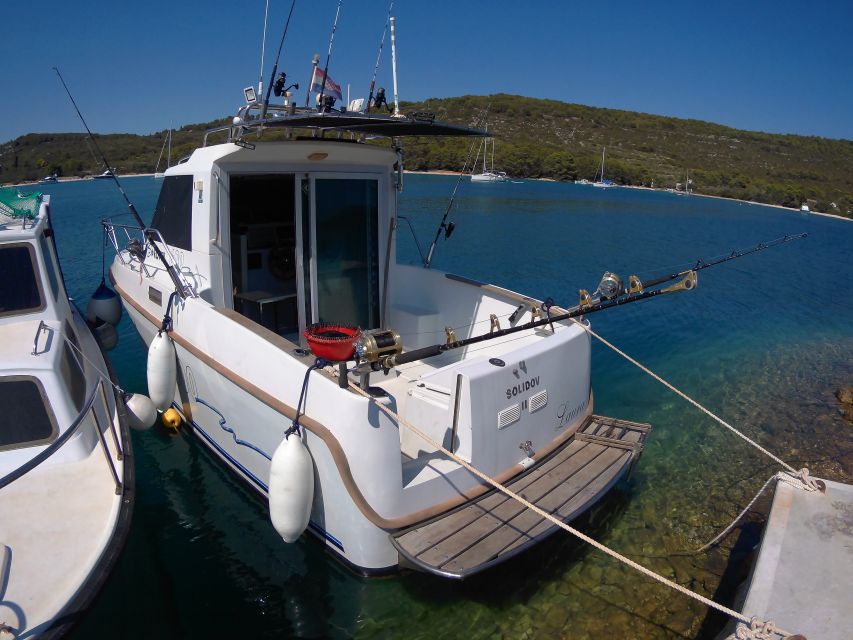 Zadar: Sunset Fishing Half-Day Guided Boat Trip - Crossing Toward Ugljan Island