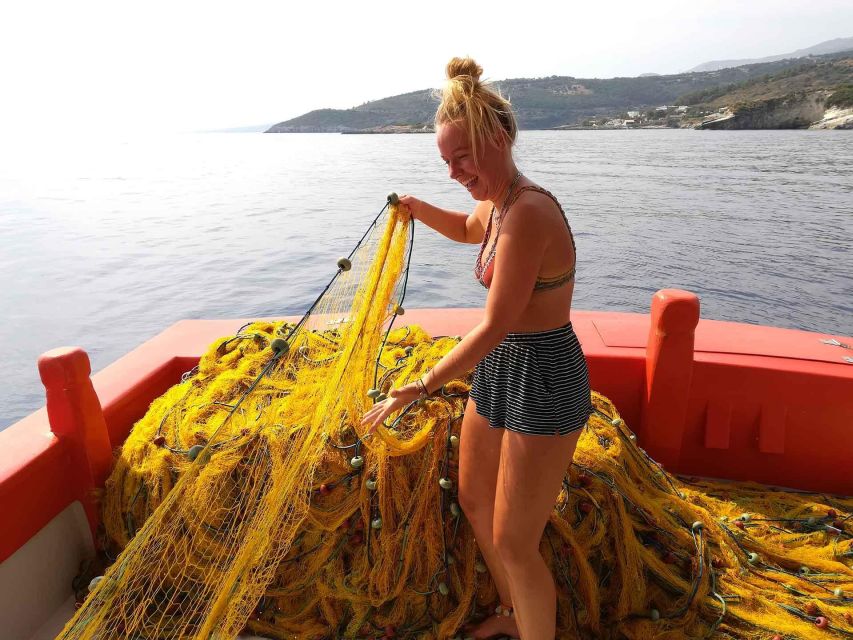 Zante Fishing Tours - A freshly cooked meal beside a quiet beach